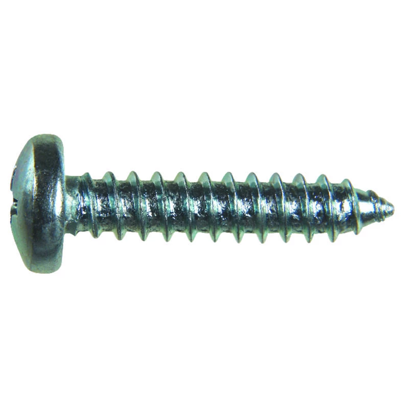 Hillman No. 10 X 7/8 in. L Phillips Pan Head Sheet Metal Screws 100 pk 2 Hillman No. 10 X 7/8 in. L Phillips Pan Head Sheet Metal Screws 100 pk - Image 2