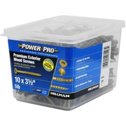 Hillman Power Pro No. 10 X 3-1/2 in. L Star Flat Head Premium Deck Screws 5 lb 295 pk 7 Hillman Power Pro No. 10 X 3-1/2 in. L Star Flat Head Premium Deck Screws 5 lb 295 pk -Cheap HILLMAN Store f6a384b2 38ef 4ca6 83c2 2889adaa58ad
