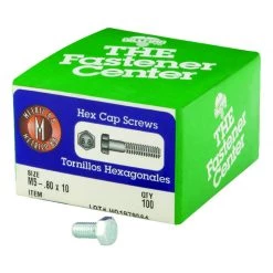 Hillman M5-.80 mm D X 10 mm L Heat Treated Steel Hex Head Cap Screw 100 pk