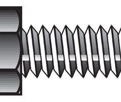 Hillman 1/4 in. D X 1 in. L Zinc Plated Steel Hex Tap Bolt 100 pk