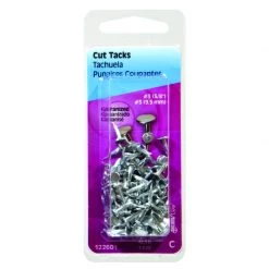 Hillman No. 10 X 5/8 in. L Galvanized Silver Steel Cut Tacks 1.75 pk