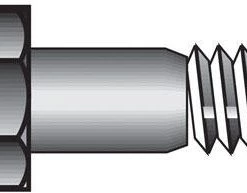 Hillman 1/2 in. D X 1 in. L Heat Treated Steel Hex Head Cap Screw 50 pk