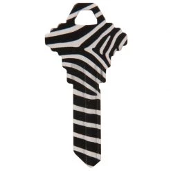 Hillman Wackey Zebra House/Office Universal Key Blank Single