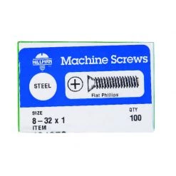 Hillman No. 8-32 X 1 in. L Phillips Flat Head Zinc-Plated Steel Machine Screws 100 pk -Cheap HILLMAN Store fbde9a10 9037 48e4 8782 659f348de45e