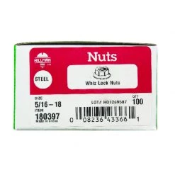 Hillman 5/16 in. Zinc-Plated Steel USS Whiz Lock Nut 100 pk -Cheap HILLMAN Store fc4880b1 81d7 4bc1 9676 1c4605d38f66