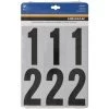 Hillman 3 in. Reflective Black Vinyl Self-Adhesive Number Set 0-9 26 pc