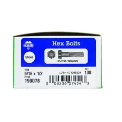 Hillman 5/16 in. D X 1/2 in. L Zinc Plated Steel Hex Bolt 100 pk 3 Hillman 5/16 in. D X 1/2 in. L Zinc Plated Steel Hex Bolt 100 pk -Cheap HILLMAN Store ff422961 98ac 4cd3 87a4 3f3412270c27