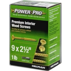 Hillman Power Pro No. 9 X 2-1/2 in. L Star Yellow Zinc Wood Screws 1 lb 100 pk -Cheap HILLMAN Store ffbc01f2 7392 4832 b9ad f3a1d48a9b9b